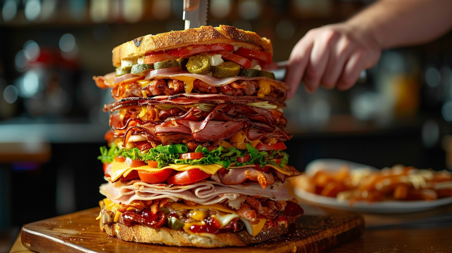 Giant Sandwich Food Challenge